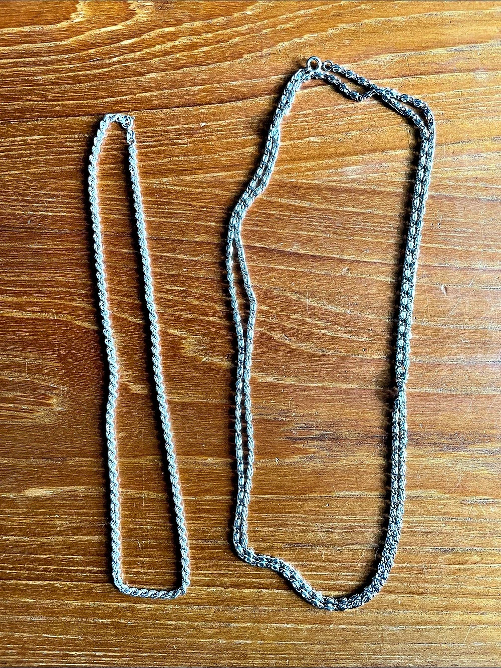 Silver-Tone Chain Necklace